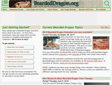 Tablet Screenshot of beardeddragon.org